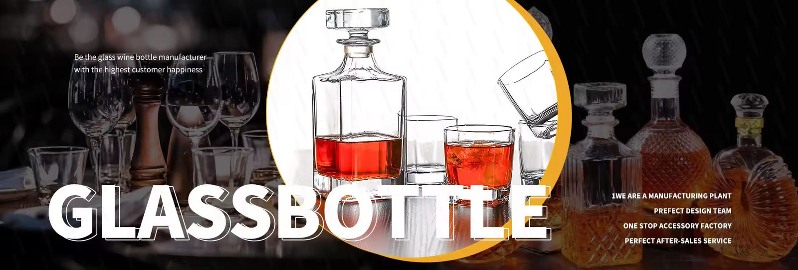 Glasfles voor wodka