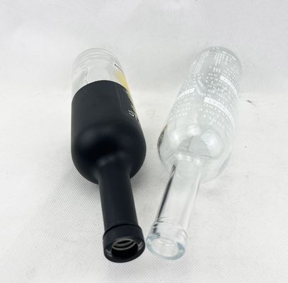 200ml 375ml 500ml 750ml 1000ml Glass Liquor Wine Whisky Bottle with Customized Logo