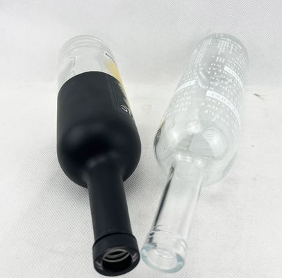 200ml 375ml 500ml 750ml 1000ml Glass Liquor Wine Whisky Bottle with Customized Logo