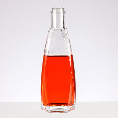 250ml 500ml 700ml 750ml Glass Liquor Bottle for Vodka Whiskey Gin Spirit Rum Tequila