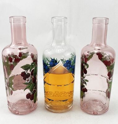 700 ml 750 ml 500 ml 1 Liter Customized Transparent Glass Wine Bottle with Custom Logo