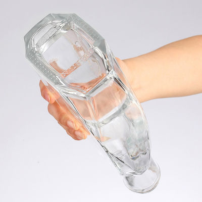 250ml 500ml 700ml 750ml Glass Liquor Bottle for Vodka Whiskey Gin Spirit Rum Tequila