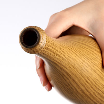 Custom Size Accepted 750ml/350ml Wooden Pattern Glass Bottle for Beer Water Champagne