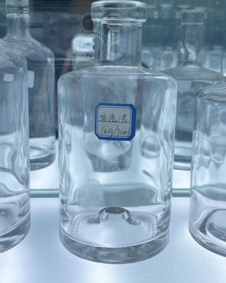 500ml 750ml 1000ml Flint Glass Vodka Brandy Bottle Custom Spirit Vodka Glass Bottle