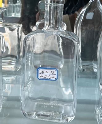 500ml 750ml 1000ml Flint Glass Vodka Brandy Bottle Custom Spirit Vodka Glass Bottle