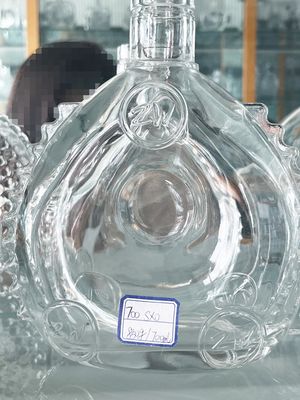 500ml 750ml 1000ml Flint Glass Vodka Brandy Bottle Custom Spirit Vodka Glass Bottle