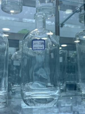 500ml 750ml 1000ml Flint Glass Vodka Brandy Bottle Custom Spirit Vodka Glass Bottle