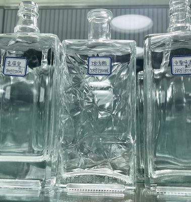 100ml 200ml 375ml 500ml 750ml 1000ml Clear Glass Bottle for Whiskey Vodka Brandy Gin