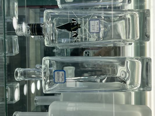 100ml 200ml 375ml 500ml 750ml 1000ml Clear Glass Bottle for Whiskey Vodka Brandy Gin