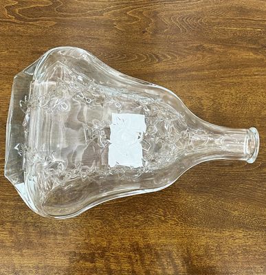 Carved Glass XO Bottle 700ml Glass Bottle Vodka Brandy Whiskey Decanter with Stopper