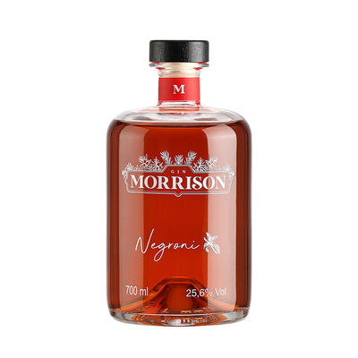 Clear Glass 100ml 250ml 375ml 500ml Round Frosted Wine Vodka Bottle with Cork Stopper