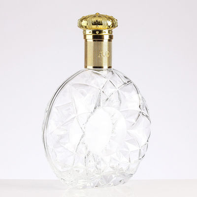 Unique Shape Empty Glass Vodka Bottle Whiskey Bottle 375ml 500ml 700ml for Liquor Direct