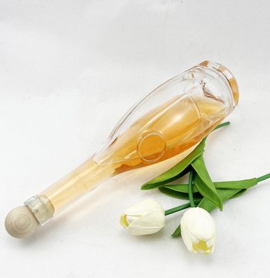 Sample Freely Decal Empty Glass Liquor Bottle Vodka Gin Bottle with Cork Gin Glass Bottle