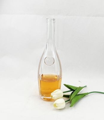 Sample Freely Decal Empty Glass Liquor Bottle Vodka Gin Bottle with Cork Gin Glass Bottle