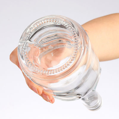 Transparent 750ml Glass Bottle for Coffee Custom Label Vodka Whisky Rum Gin Liquor