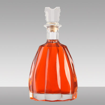 Collar Material Glass Bottle 500ml 700ml Whisky Brandy for Clients' Specific Requirements