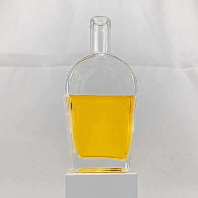 Eco-friendly Glass Body 750ml Glass Wine Bottle with Lid in Unique Design Shape