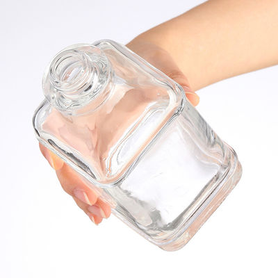Acceptable Customer's Logo 750ML Square Round Glass Empty Wine Bottle in Custom Color