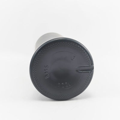 Glass Collar Matte Black Empty Vodka Gin Bottle with Stopper 500ml 700ml 750ml 1000ml