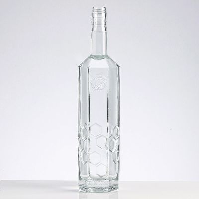 Glass Wine Bottles for Rum Bourbon Vodka Tequila Handcrafted Old Liquor Glass Bottle