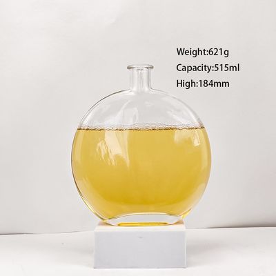 Clear 700ml Glass Bottle for Vodka Tequila Rum Liquor Spirit Whisky Bottle Manufacture