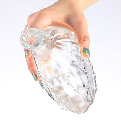 Clear Glass Rum Bottle and Cap for Clients' Specific Requirements