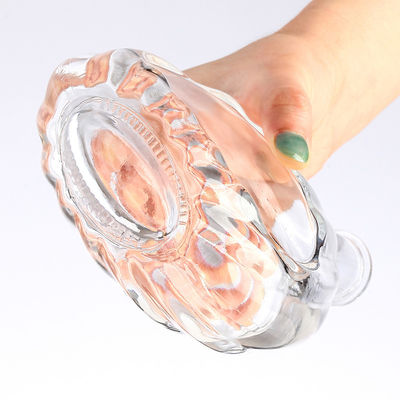 Clear Glass Rum Bottle and Cap for Clients' Specific Requirements