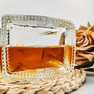 Glass Collar 750ml 500ml 375ml 200ml 100ml Vodka Spirit Gin Rum Glass Bottle with Cork