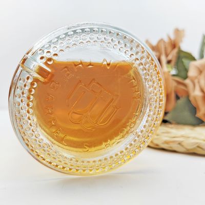 Custom Glass Bottle for Vodka Spirits High Polymer Plug Transparent Cylindrical Shape
