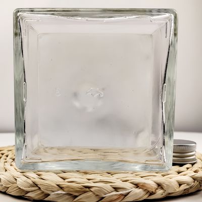 Glass Cube Shape Transparent Clear Empty Thicken Wall Liquor Wine Bottle with Material