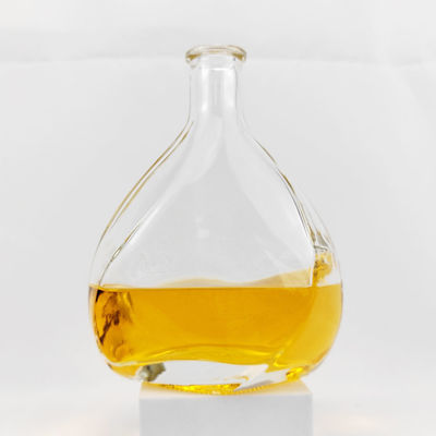 Glass Products Made in Spiral Whiskey Vodka Rum Tequila Gin Spirits Bottle with Lid
