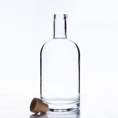 Glass Bottle Custom Empty Crystal Glass Wine Bottles 500ml 750 ml for Beverage Supply