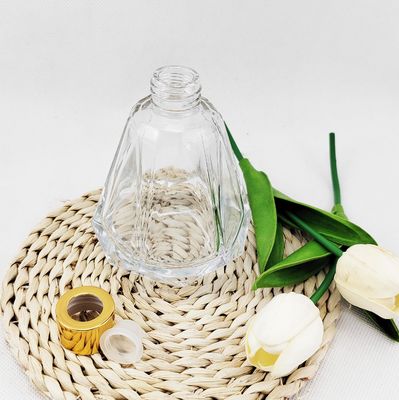 Glass Bottle for Perfume Aromatherapy 60ml 80ml Luxury Diamond Shape Thick Bottom