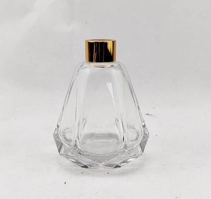 Glass Bottle for Perfume Aromatherapy 60ml 80ml Luxury Diamond Shape Thick Bottom