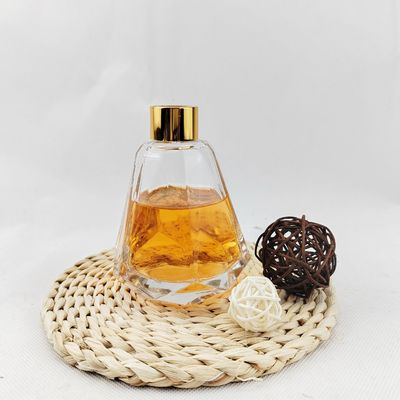 Glass Bottle for Perfume Aromatherapy 60ml 80ml Luxury Diamond Shape Thick Bottom