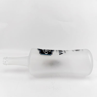 Custom Glass Bottle Round Empty Vodka Whiskey 750ml 1000ml Decorative Liquor Bottles