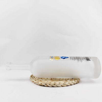 Customized Color Logo Round Glass Bottle 200ml 375ml 500ml 700ml 750ml 1000ml for Beverage