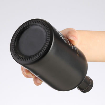Acceptable Customer's Logo Glass Bottle with Matte Black Spray Printing 500ml 750ml