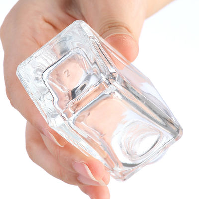 High End Design 50ml Clear Glass Perfume Bottle with Custom Size Collar Material