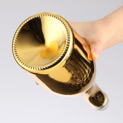 375ml 500ml 750ml Wine Bottle Electroplating Champagne Glass Bottle Sealed with Cork