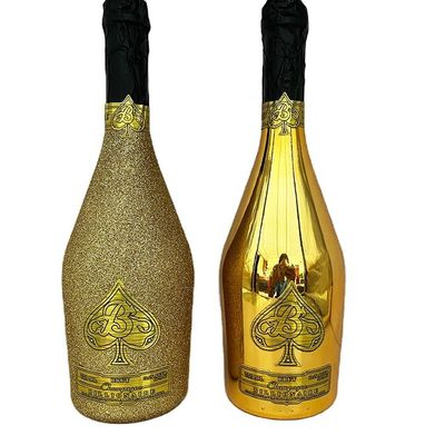 OEM/ODM Welcome Vodka Hot Stamping Clear Glass for Glass Products of Gin Gold Bottle
