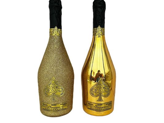 OEM/ODM Welcome Vodka Hot Stamping Clear Glass for Glass Products of Gin Gold Bottle