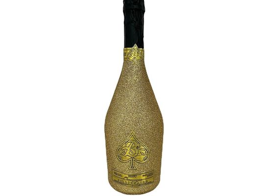 OEM/ODM Welcome Vodka Hot Stamping Clear Glass for Glass Products of Gin Gold Bottle