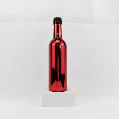 Custom Colored Champagne Bottles 500ml Empty Glass Wine Bottles With Custom Cork
