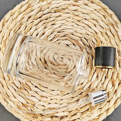 50ml 100ml Transparent Square Perfume Glass Bottle with Hot Stamping Surface Handling