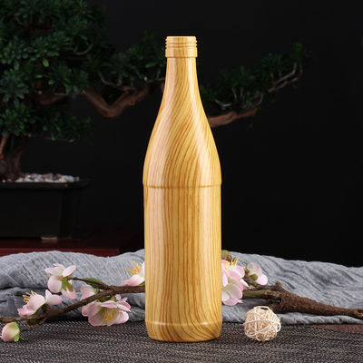 Clients' Specific Requirements Wood Pattern Style 75cl Glass Bottles for Wine and Beer