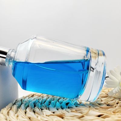 Glass Products 50ml Empty Perfume Bottle with Transparent Design and Collar Material