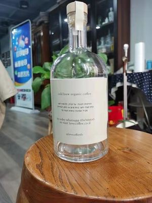 250ml/500ml/700ml/750ml/1L Glass Products for Wine Super Flint Empty Round Vodka Bottle