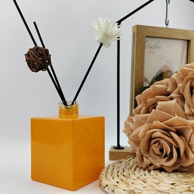 Aromatherapy Glass Bottle 100ml 200ml Empty Cylindrical Color Jar for Reed Diffusion