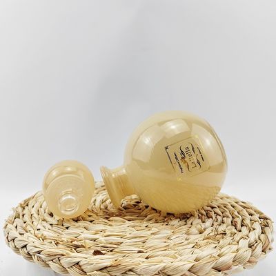 Transparent Spherical Perfume Bottle for Volatile Essential Oils Glass Base Material
